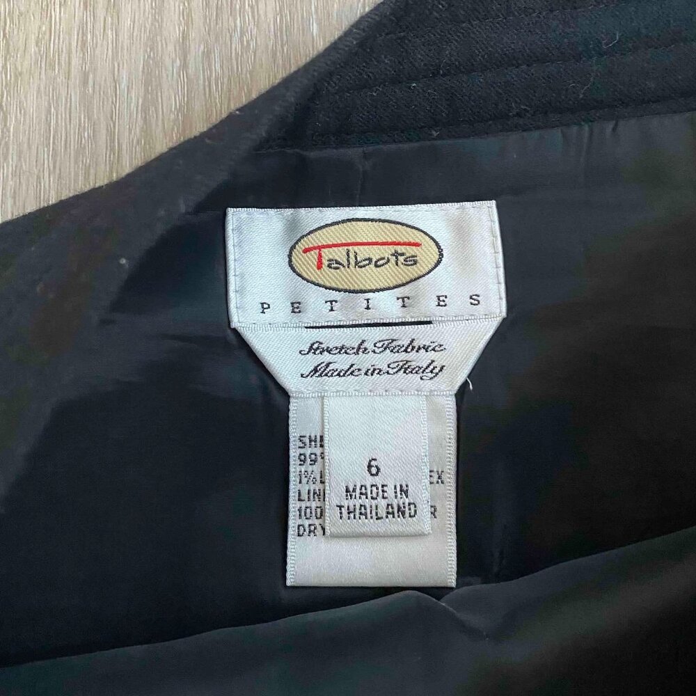 Vintage Talbots Wool Flare Circle Midi Skirt Size 6P Office Career Professional - Picture 3 of 9